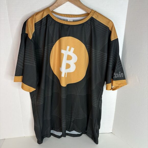 Bitcoin Other - Bitcoin Jersey Shirt Grey And Orange, XL, 21Milliom